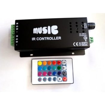 Controler RGB prin semnal audio cu telecomanda