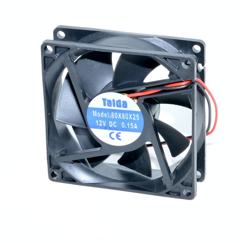 Ventilator 80x80x25mm 12V