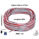 Cablu Alimentare Led RGB 3 Fire Rola 50m