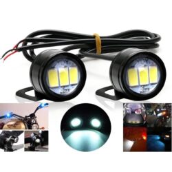 Led Auto cu Lupa si Suport 23mm 12V 9W Alb