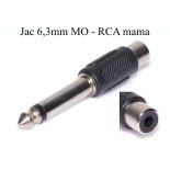 Adaptor Jack 6.3mm Tata Mono la RCA Mama