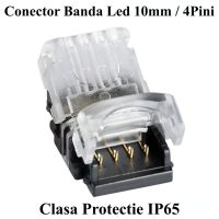 Conector Banda Led RGB 10mm 4 Pini 4 Fire