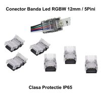 Conector Banda Led RGB 12mm 5 Pini 5 Fire