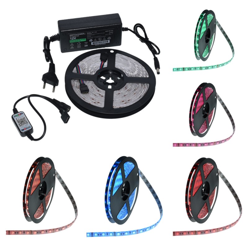 Kit Banda Led RGB cu Bluetooth RO054 - imagine 2
