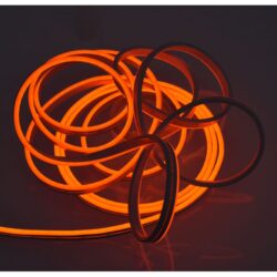 Banda Led Flexibil Orange 12V Lumina Neon 5m
