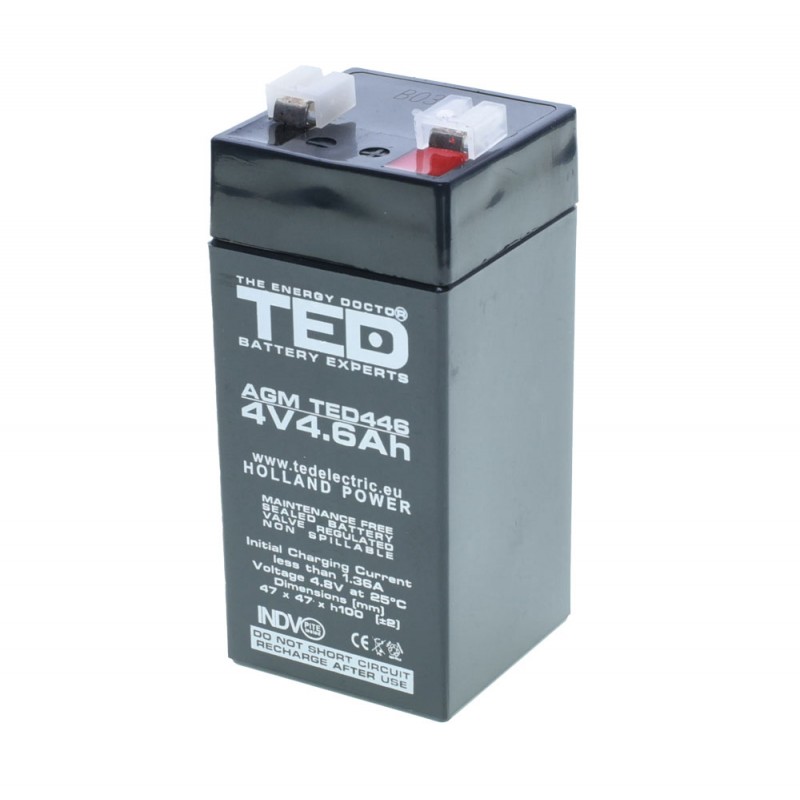 Acumulator Plumb Acid 4V 4.6Ah TED