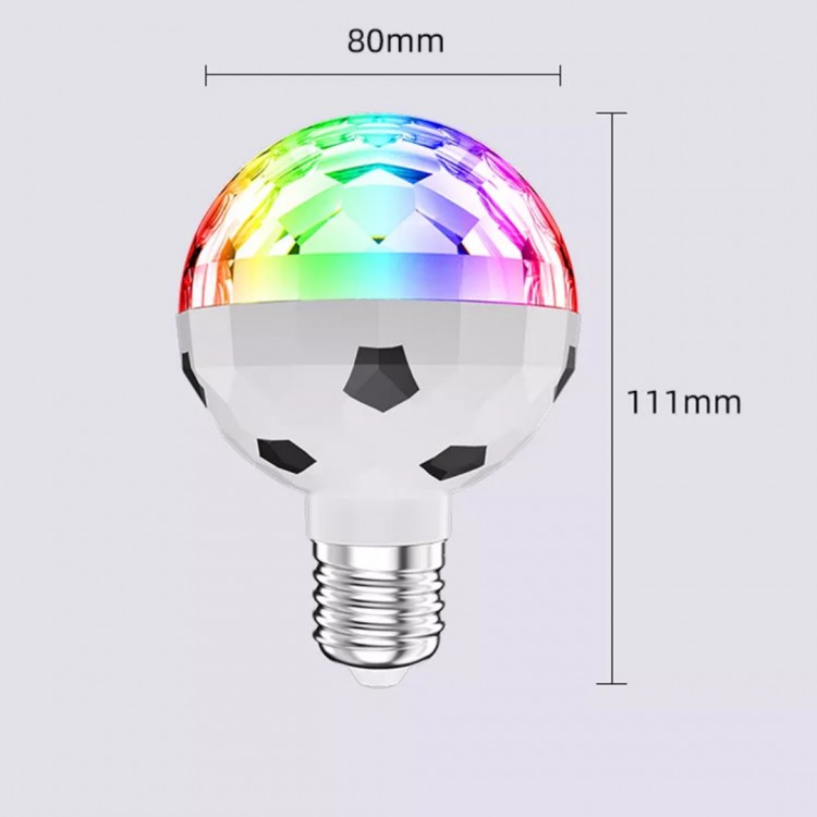 Bec Led RGB Rotativ Disco Ball 6W RO33BB - imagine 3