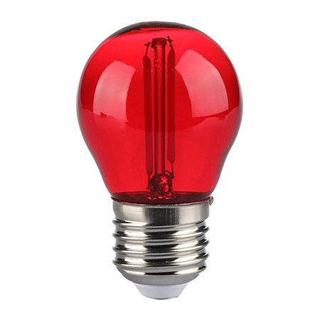 Bec Led G45 E27 Lumina Rosie 2W Filament