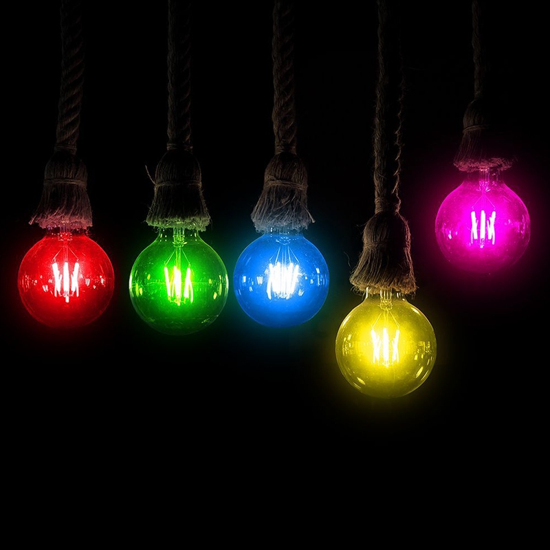 Bec Led G45 E27 Lumina Rosie 2W Filament - imagine 6
