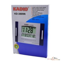 Ceas Electronic cu Calendar Alarma si Termometru Argintiu RO3809KD