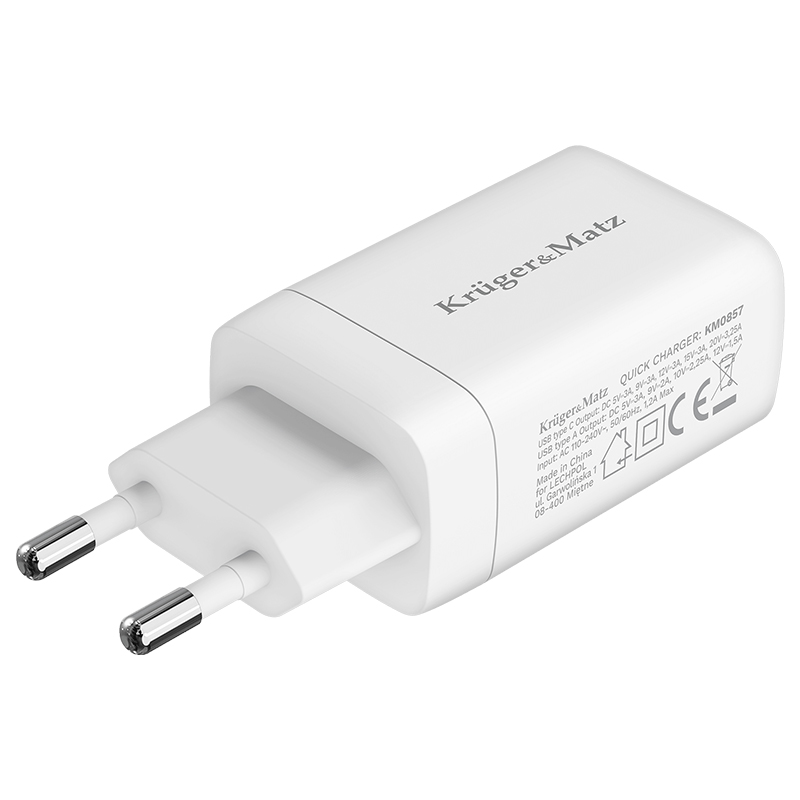Incarcator Rapid Usb 5V 65W cu Type-C Gan KRUGER&MATZ - imagine 2