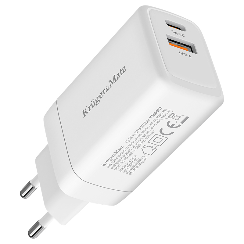 Incarcator Rapid Usb 5V 65W cu Type-C Gan KRUGER&MATZ - imagine 4