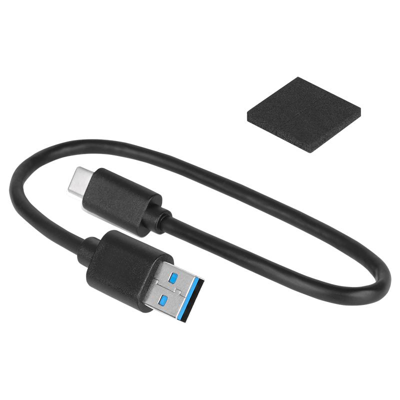 Rack 2.5 inch Aluminiu Usb Type-C 3.1 Alb Rebel - imagine 3