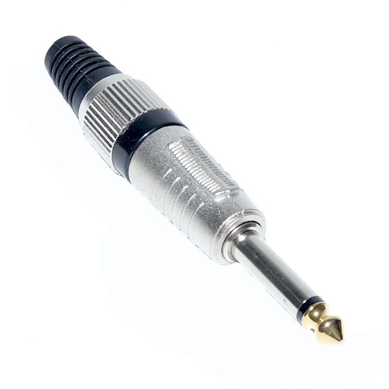 Mufa Jack 6.3mm Tata Mono Inel Negru