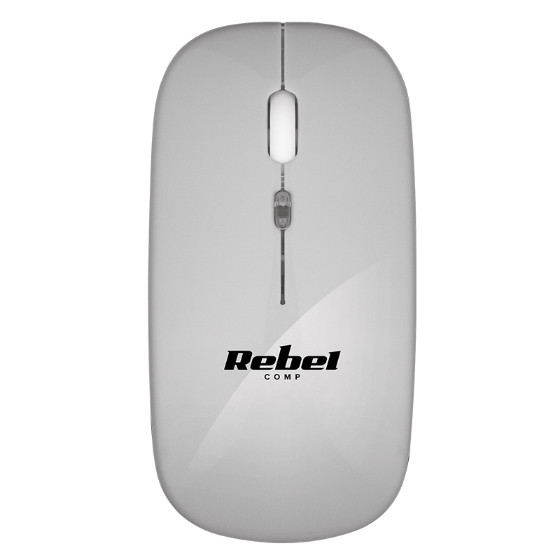 Mouse Wireless 1600 DPI WM210 Alb REBEL - imagine 3