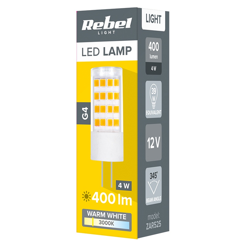 Bec Led G4 4W 3000K 12V Rebel RO525PL