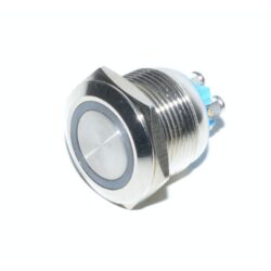 Intrerupator Push Metalic cu Led 19mm 24V fara Retinere