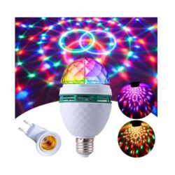 Bec Rotativ Disco Lumini RGB E27