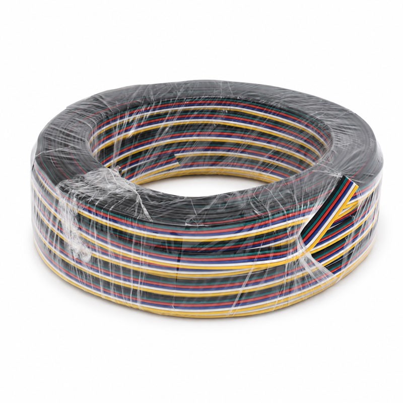 Rola Cablu Alimentare LED RGB/RGBWW/RGB 6 Fire 50M