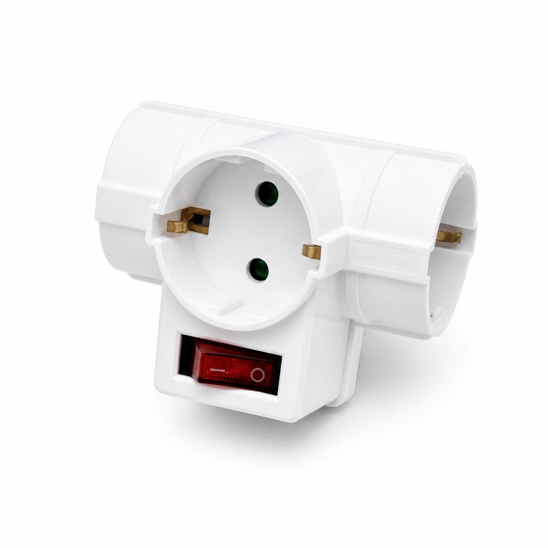 Triplu Stecher 3 Prize Compact 16A 250V cu Intrerupator DALBI