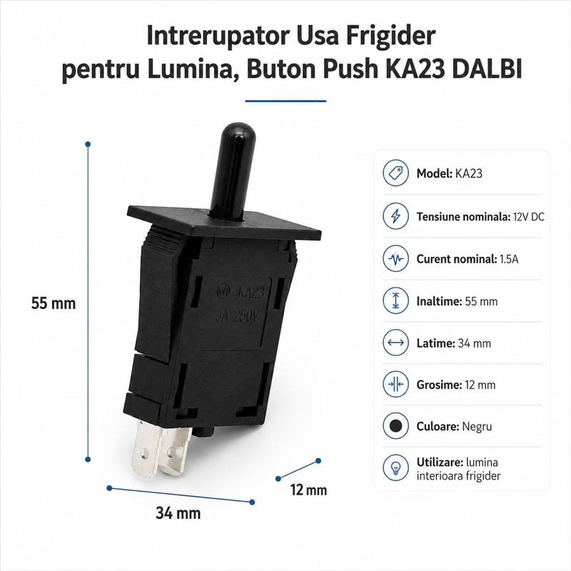 Intrerupator Usa Frigider Lumina KA23 DALBI - imagine 4
