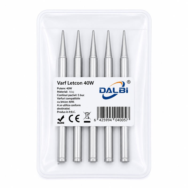 Varfuri Letcon Electric 40W 4.4mm x 67.4mm Set 5 Buc - imagine 3