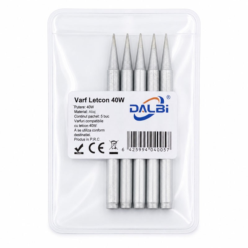 Varfuri Letcon Electric 40W 4.4mm x 67.4mm Set 5 Buc - imagine 4